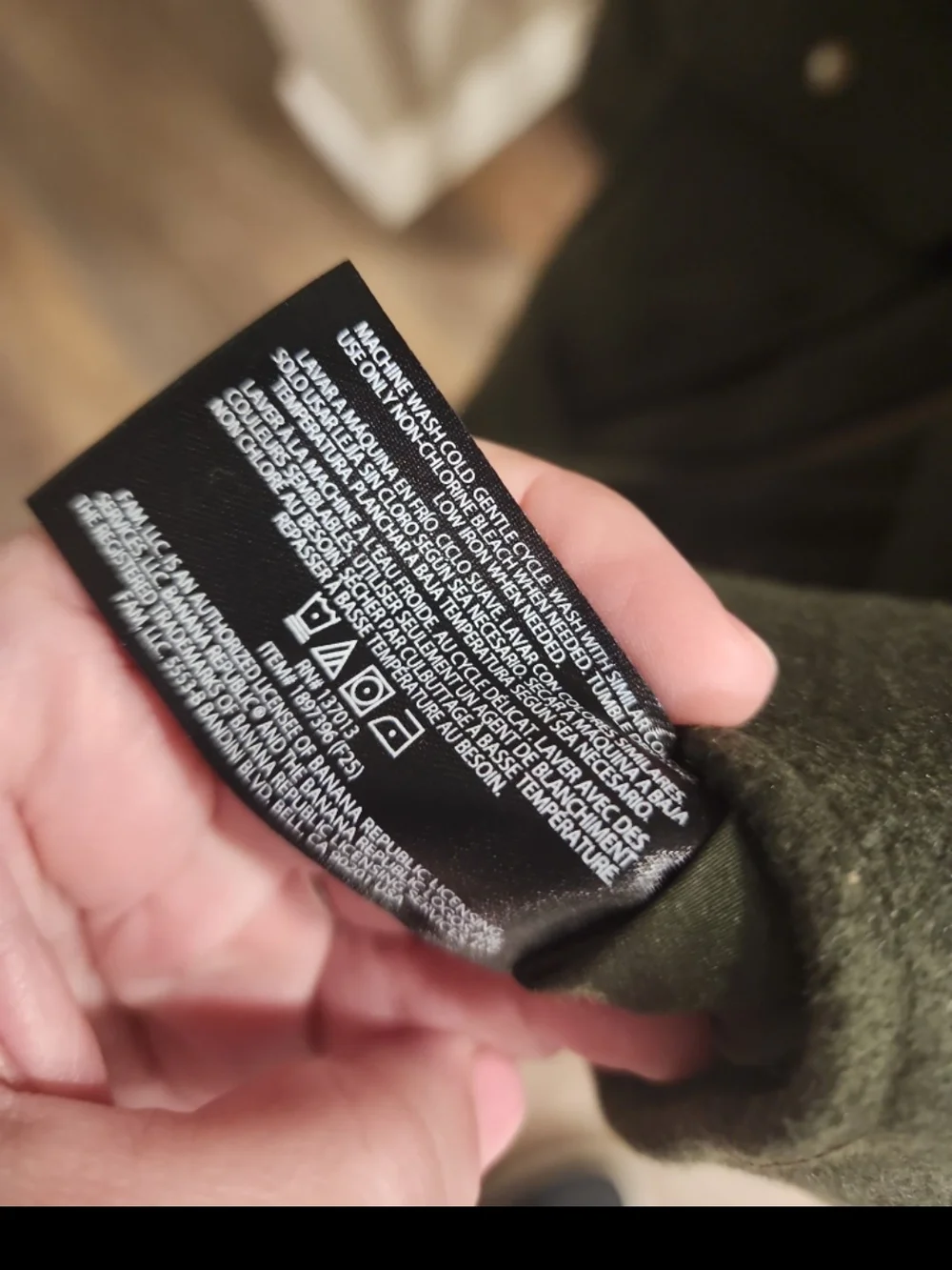 Banana Republic Olive Zip-Front Field Jacket